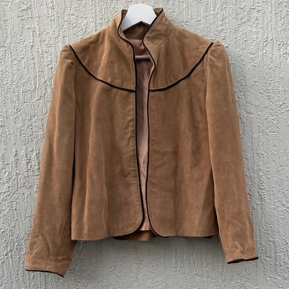 Vintage Tan Suede Women's Jacket
